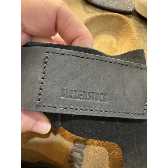 Birkenstock Uji Sandal Black Nubuck-Suede Leather Size EU 42 M 9-9.5 W 11-11.5 - Picture 13 of 14
